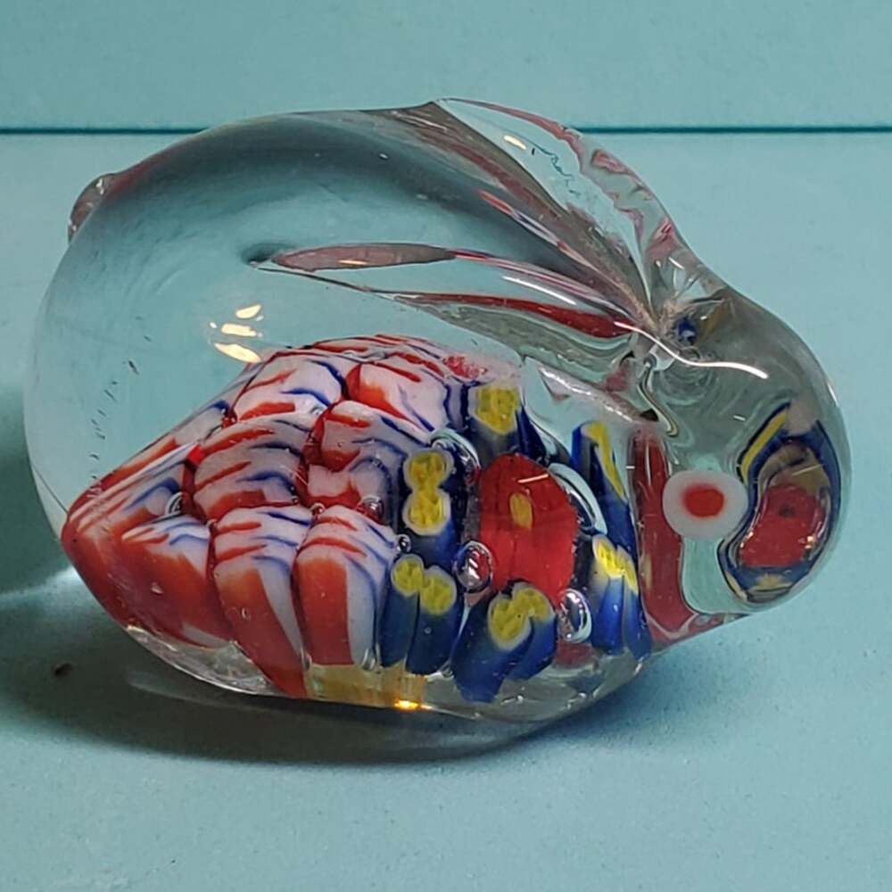 Glass Rabbit Figurine - 1" - Picture 1 of 4